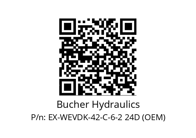   Bucher Hydraulics EX-WEVDK-42-C-6-2 24D (OEM)