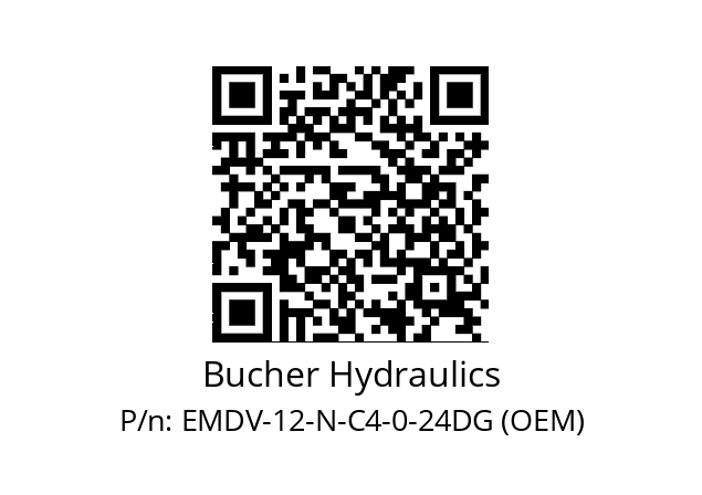   Bucher Hydraulics EMDV-12-N-C4-0-24DG (OEM)