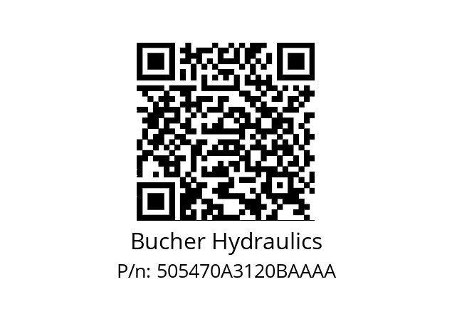   Bucher Hydraulics 505470A3120BAAAA