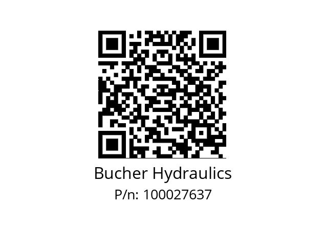   Bucher Hydraulics 100027637