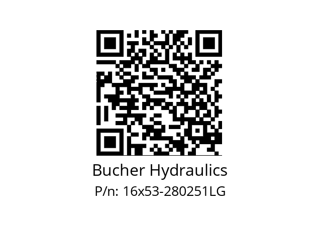   Bucher Hydraulics 16х53-280251LG