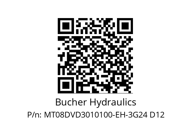   Bucher Hydraulics MT08DVD3010100-EH-3G24 D12