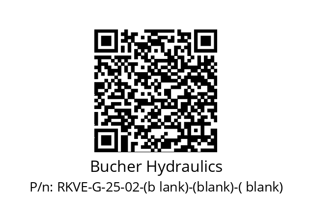   Bucher Hydraulics RKVE-G-25-02-(b lank)-(blank)-( blank)