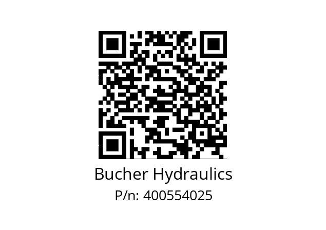   Bucher Hydraulics 400554025