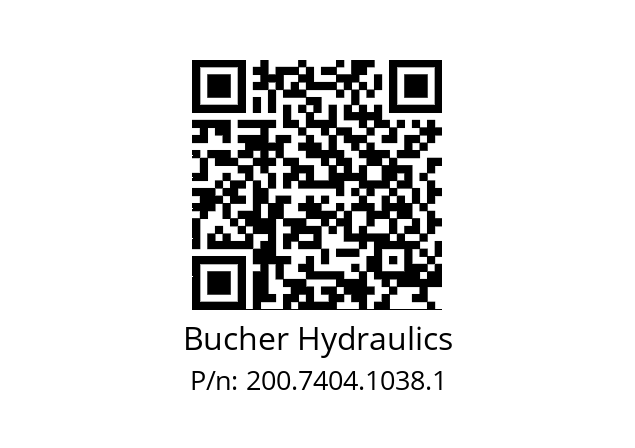   Bucher Hydraulics 200.7404.1038.1