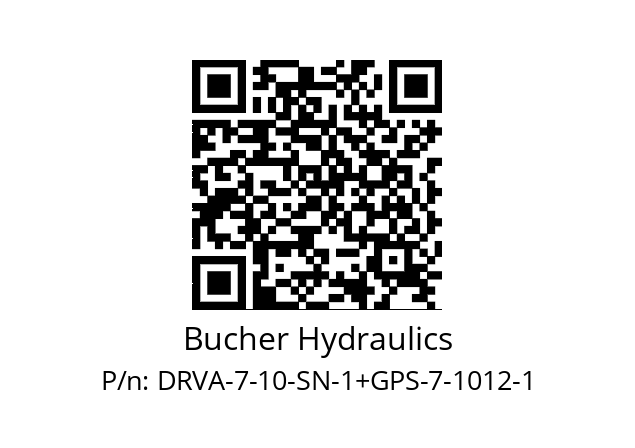   Bucher Hydraulics DRVA-7-10-SN-1+GPS-7-1012-1