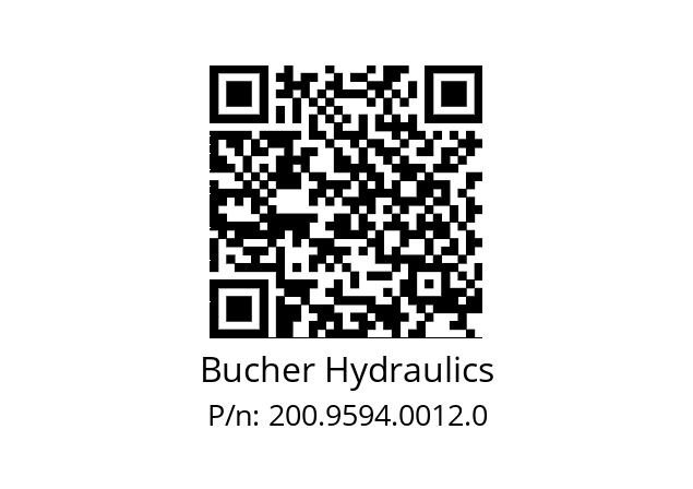   Bucher Hydraulics 200.9594.0012.0