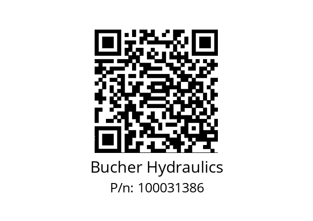   Bucher Hydraulics 100031386