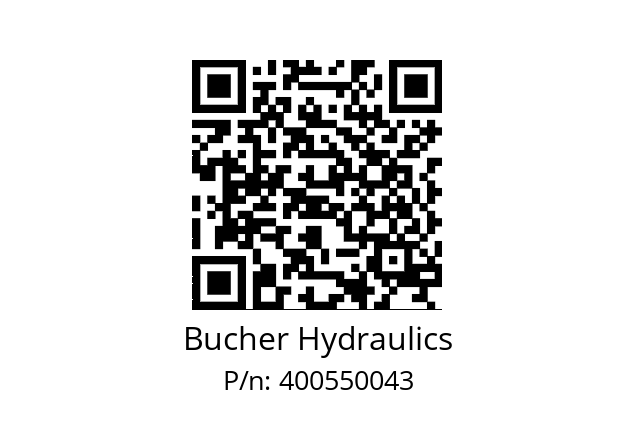   Bucher Hydraulics 400550043