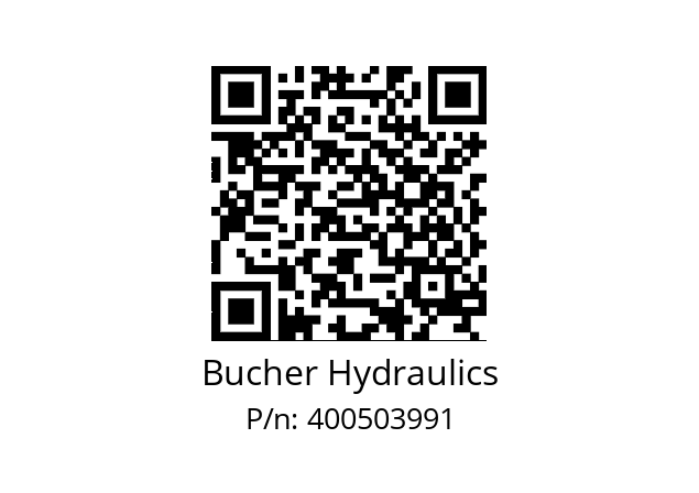   Bucher Hydraulics 400503991