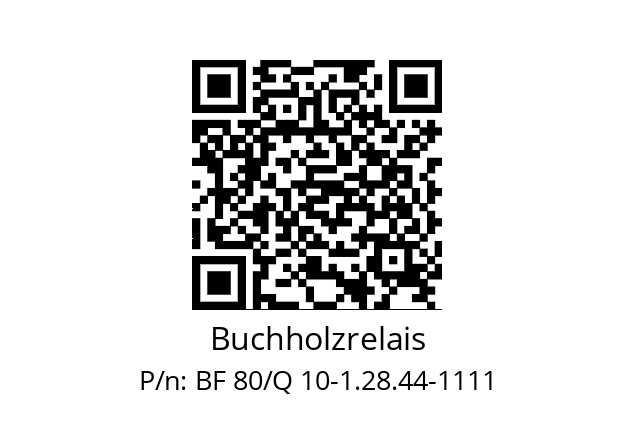   Buchholzrelais BF 80/Q 10-1.28.44-1111