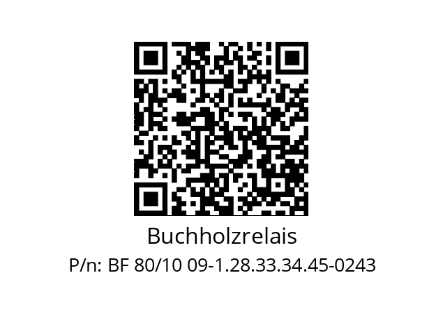   Buchholzrelais BF 80/10 09-1.28.33.34.45-0243