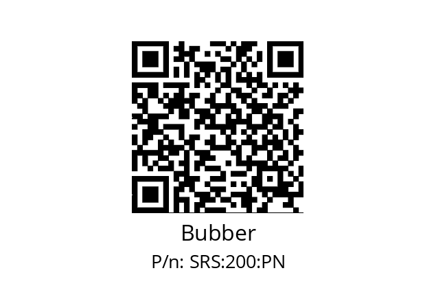   Bubber SRS:200:PN