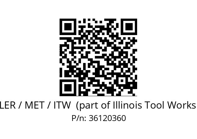   BUEHLER / MET / ITW  (part of Illinois Tool Works (ITW)) 36120360