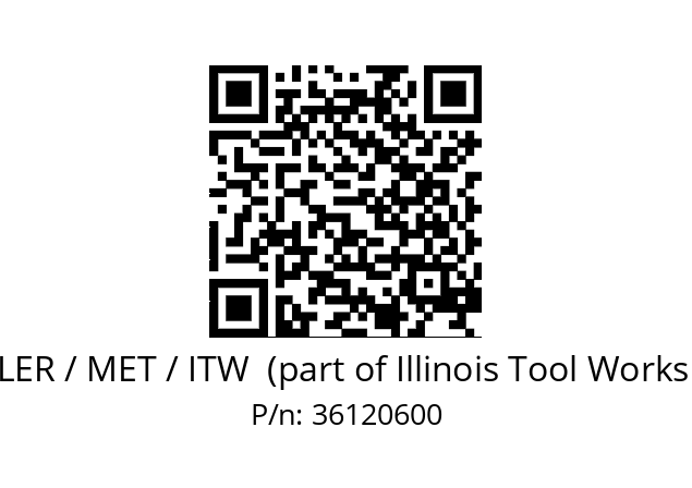   BUEHLER / MET / ITW  (part of Illinois Tool Works (ITW)) 36120600