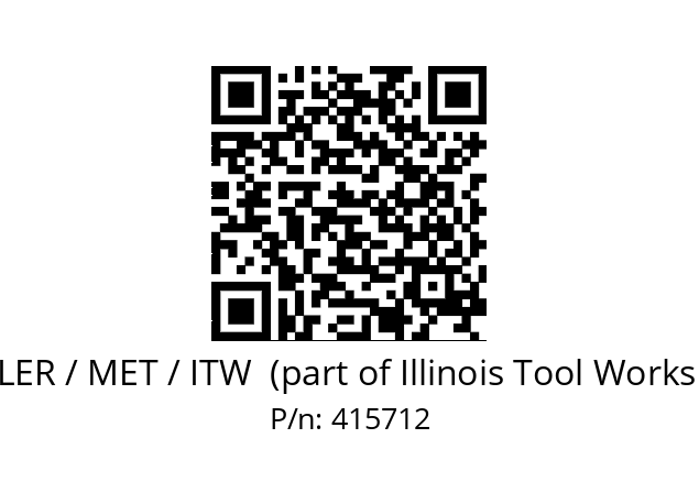   BUEHLER / MET / ITW  (part of Illinois Tool Works (ITW)) 415712