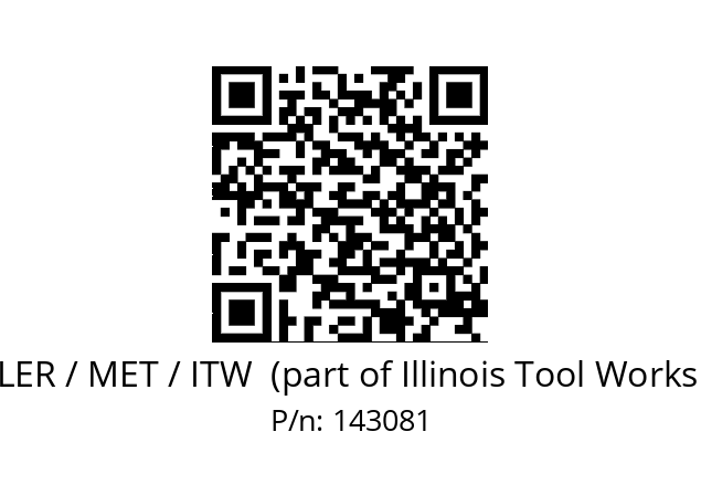   BUEHLER / MET / ITW  (part of Illinois Tool Works (ITW)) 143081