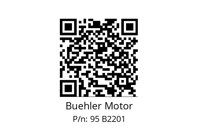   Buehler Motor 95 B2201