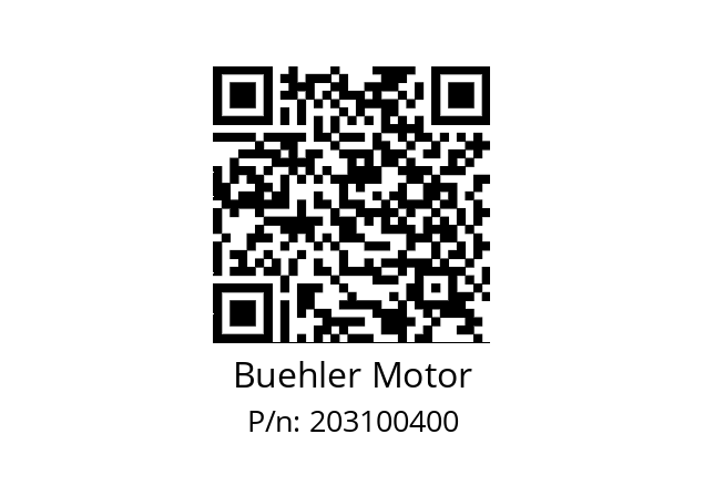   Buehler Motor 203100400