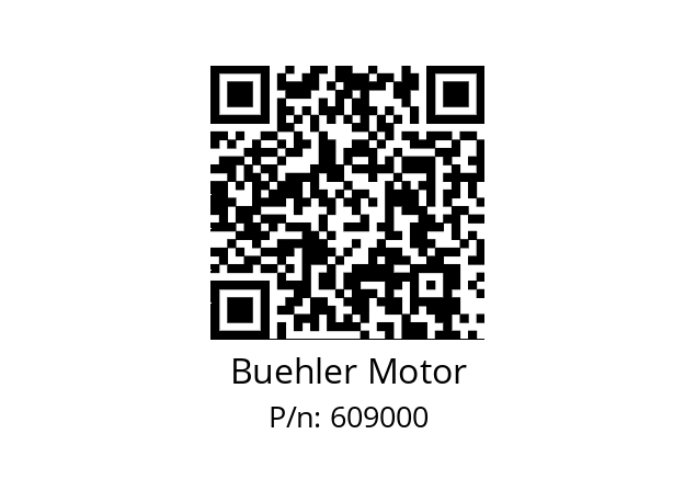   Buehler Motor 609000