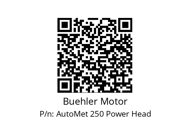   Buehler Motor AutoMet 250 Power Head