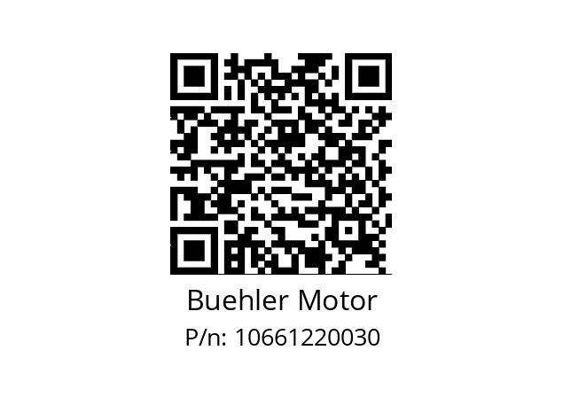   Buehler Motor 10661220030