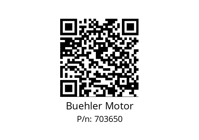   Buehler Motor 703650