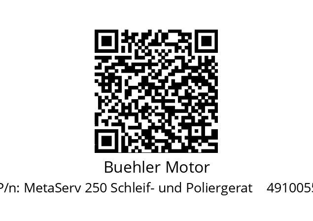   Buehler Motor MetaServ 250 Schleif- und Poliergerat    4910055