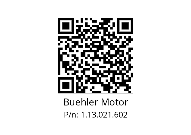   Buehler Motor 1.13.021.602