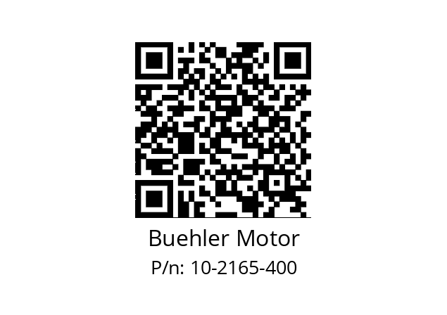   Buehler Motor 10-2165-400