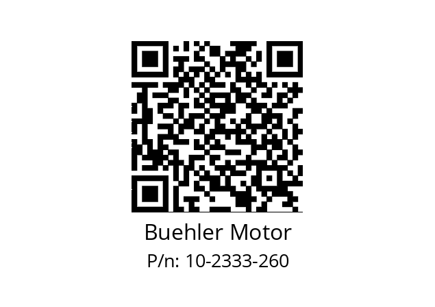   Buehler Motor 10-2333-260