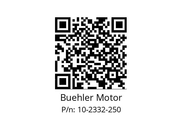   Buehler Motor 10-2332-250