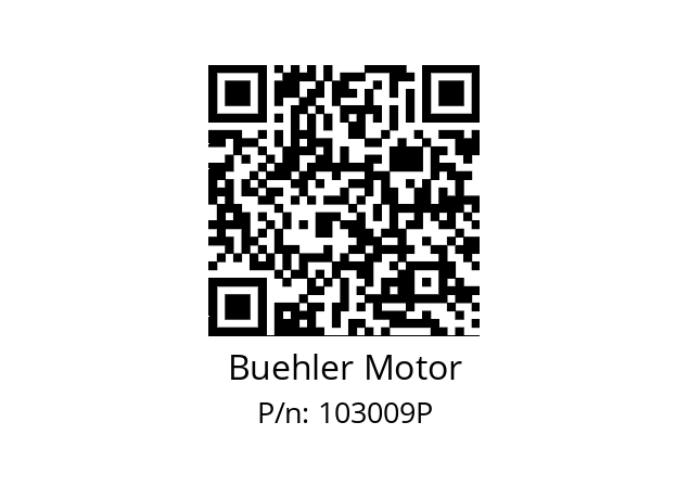   Buehler Motor 103009P