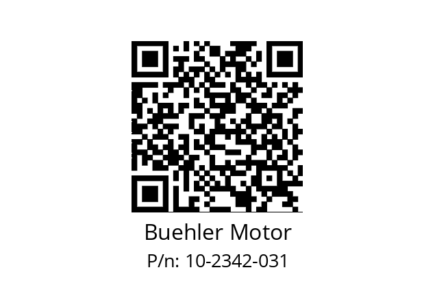   Buehler Motor 10-2342-031