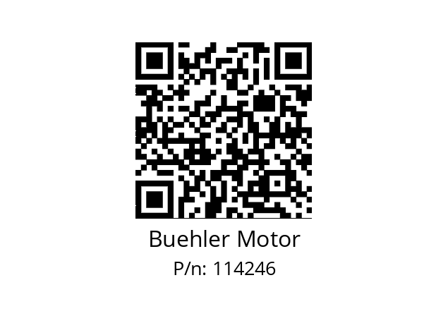   Buehler Motor 114246