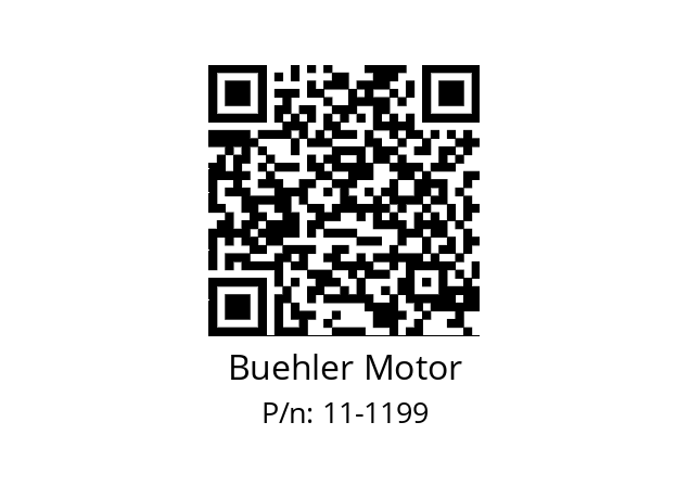   Buehler Motor 11-1199