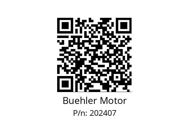   Buehler Motor 202407