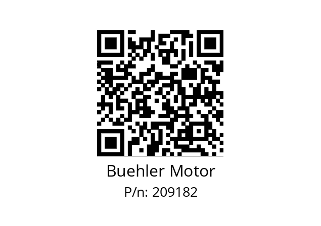   Buehler Motor 209182