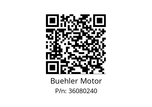   Buehler Motor 36080240