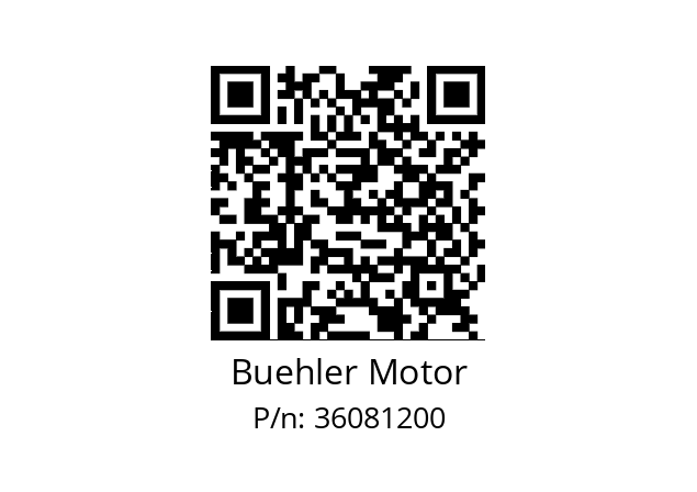   Buehler Motor 36081200