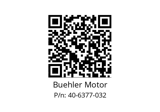   Buehler Motor 40-6377-032