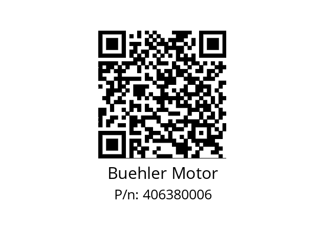   Buehler Motor 406380006