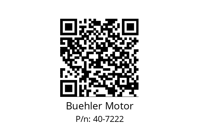   Buehler Motor 40-7222