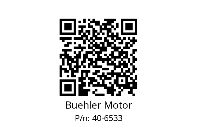   Buehler Motor 40-6533