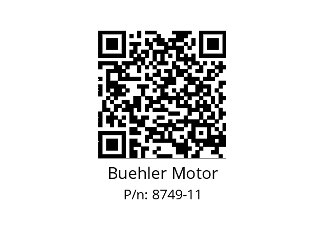   Buehler Motor 8749-11