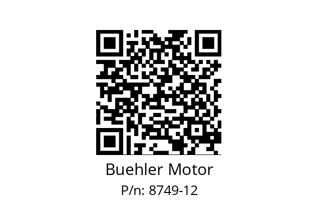   Buehler Motor 8749-12