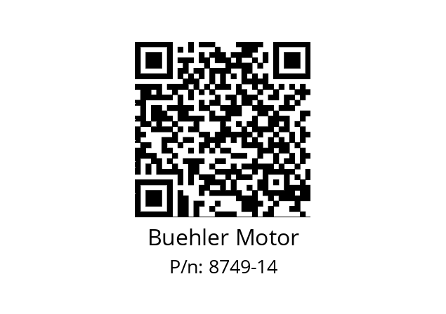   Buehler Motor 8749-14