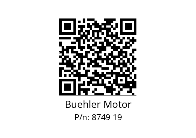   Buehler Motor 8749-19