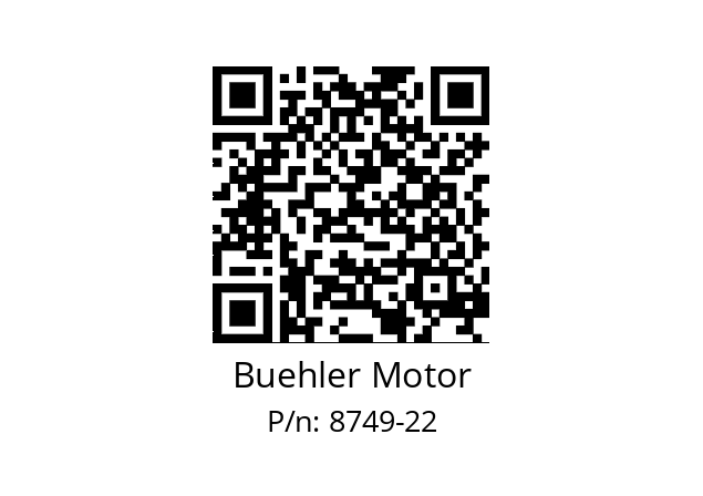   Buehler Motor 8749-22