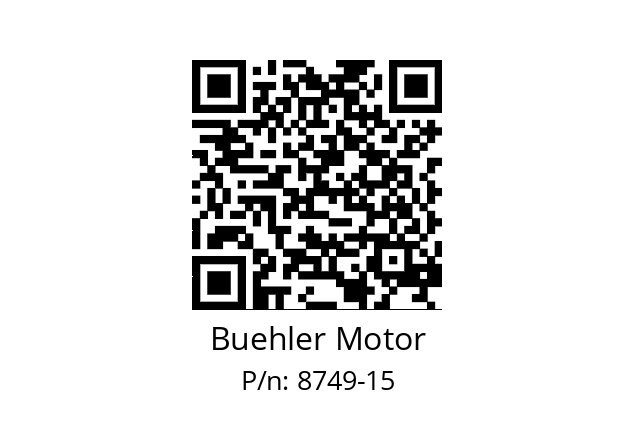   Buehler Motor 8749-15